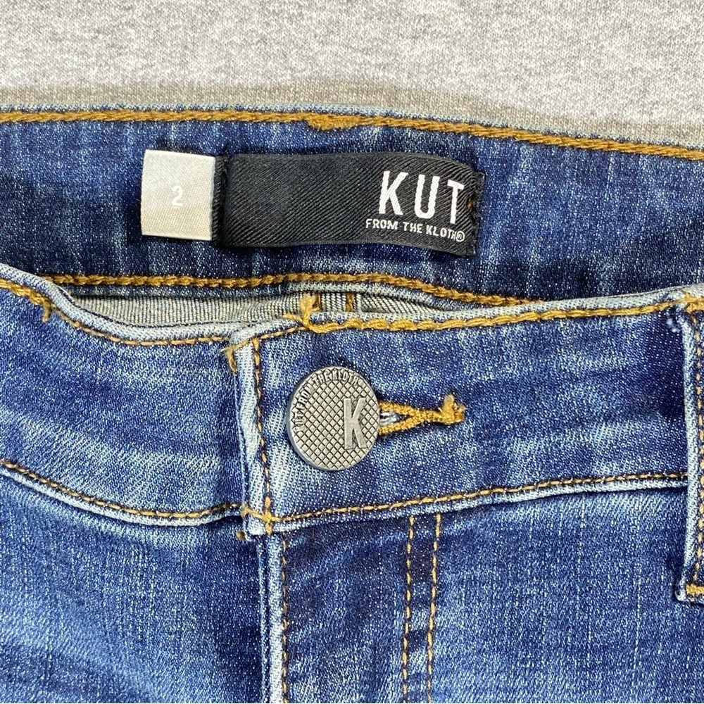 KUT From The Kloth Jeans Womens 2 Connie Fab AB Hi Rise Ankle Skinny Raw Hem - Picture 4 of 14